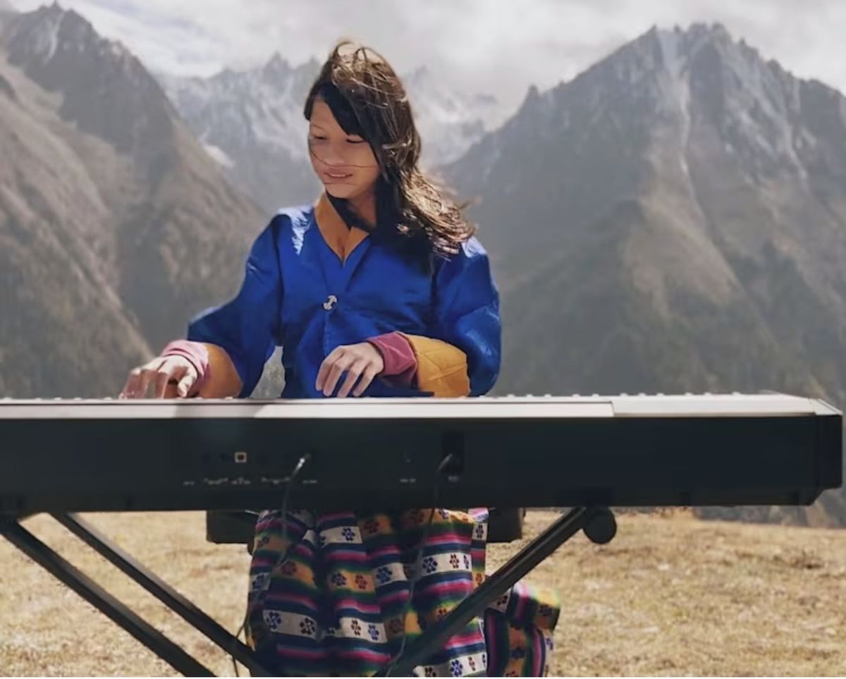 Hillary O’Sullivan playing at the Royal Highland Festival in Laya, from CNA Lifestyle’s feature on The Girl and Her Piano
