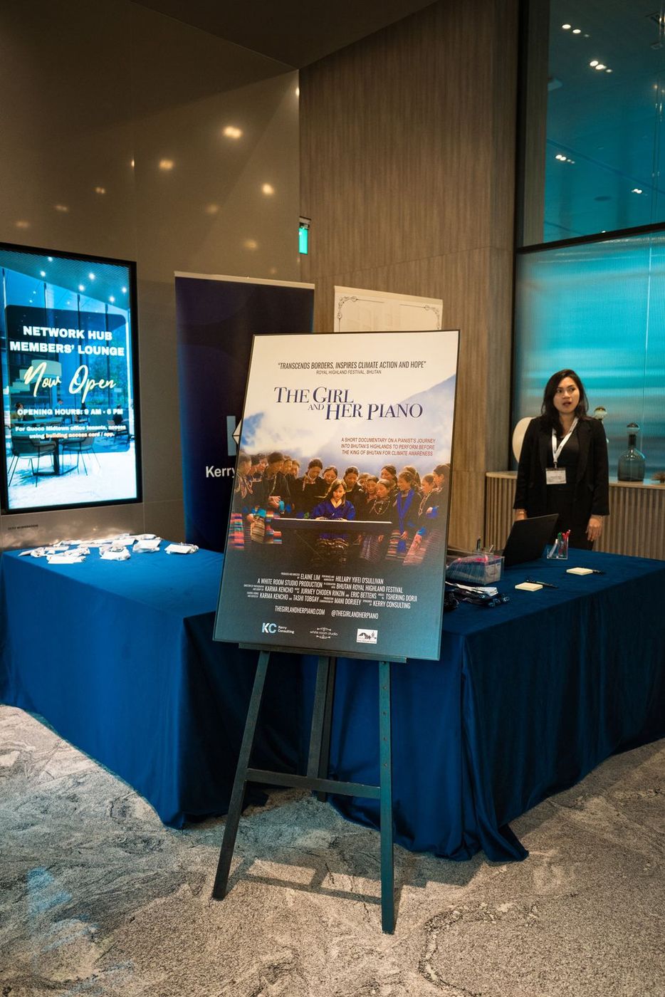 Guests arriving for the Singapore premiere of The Girl and Her Piano