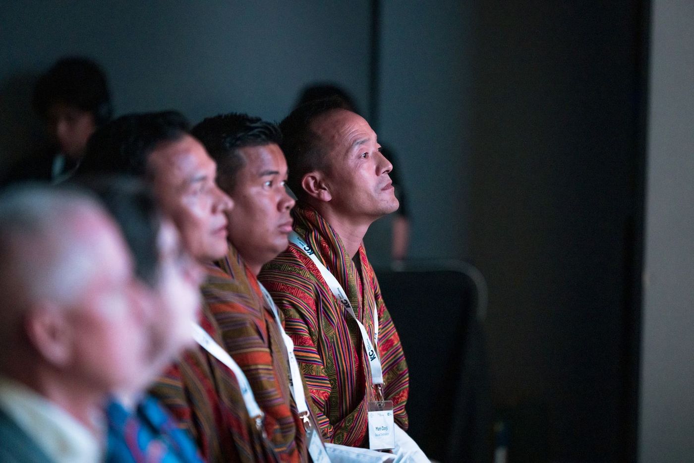 Guests from Bhutan watching the Singapore premiere of The Girl and Her Piano